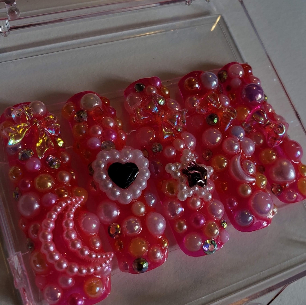 XL Bubbles/Hot pink